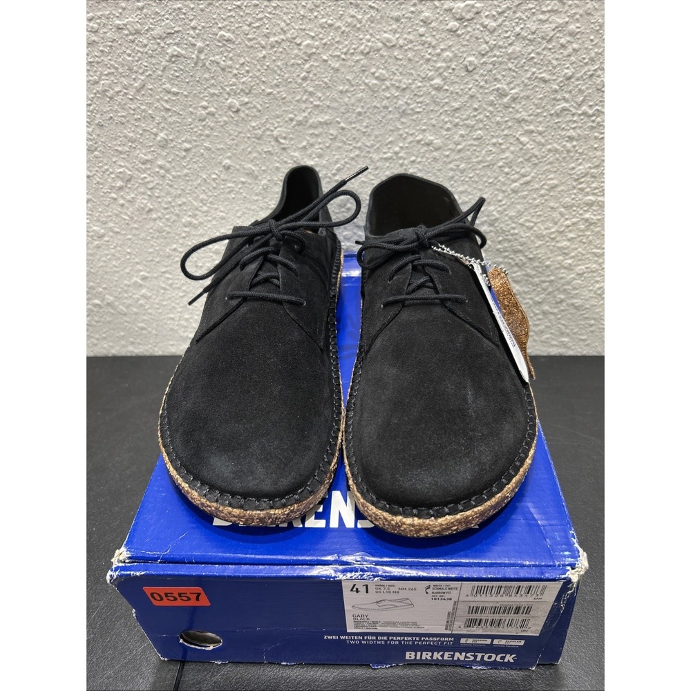 Birkenstock Gary Suede Black EU 41 US L10 M8 Mens Womens